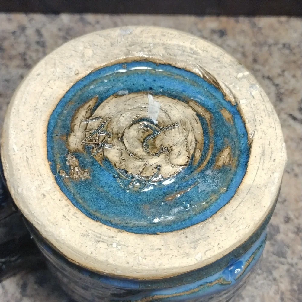 Blue Hand Built Mug/Cup